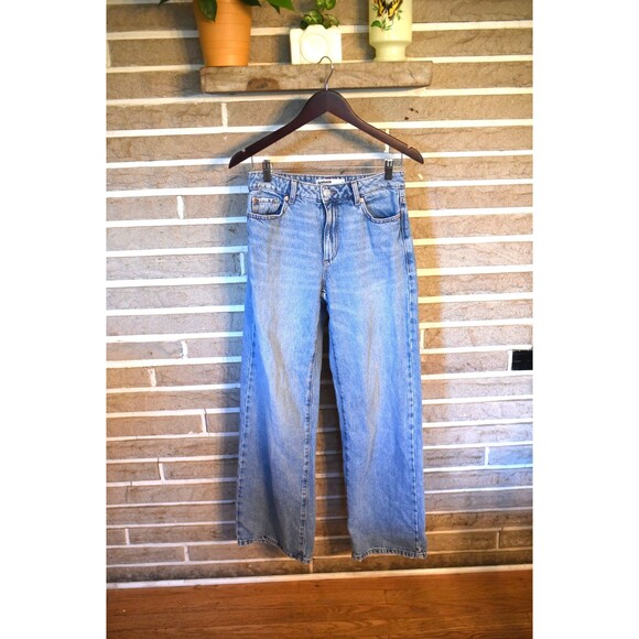 Garage Denim Jeans Womens 3 26 Wide Leg Baggy Light Wash Organic cotton soft - Picture 1 of 6
